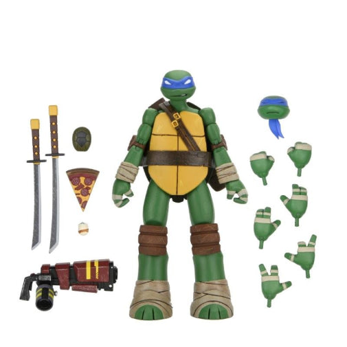 NECA TMNT Ninja Turtles 2012 Animated Series Ultimate Leonardo Figure New