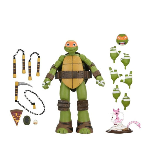 NECA TMNT Ninja Turtles 2012 Animated Series Ultimate Michelangelo Figure New
