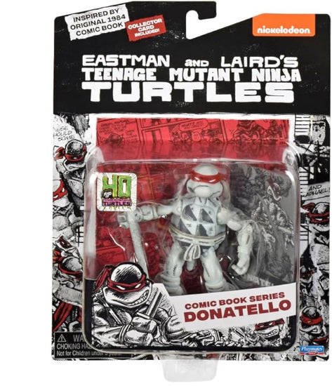 Playmates TMNT Ninja Turtles Black And White Comic Series Donatello Action Figure