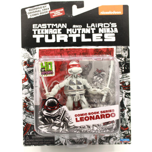 Playmates TMNT Ninja Turtles Black And White Comic Series Leonardo Action Figure