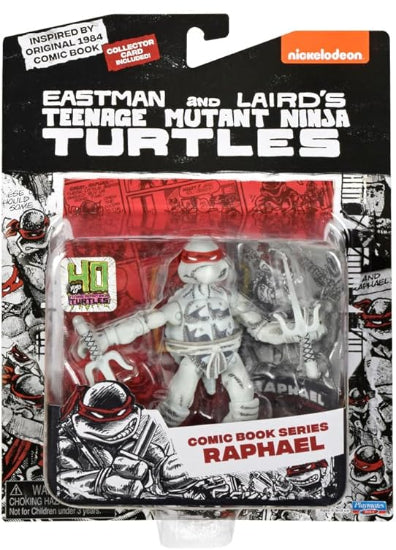 Playmates TMNT Ninja Turtles Black And White Comic Series Raphael Action Figure
