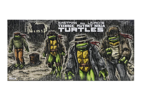 NECA TMNT Ninja Turtles Mirage Comics Gangster Turtles 4 Pack Figures New