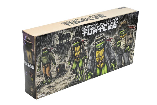 NECA TMNT Ninja Turtles Mirage Comics Gangster Turtles 4 Pack Figures New