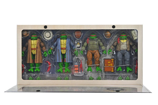 NECA TMNT Ninja Turtles Mirage Comics Gangster Turtles 4 Pack Figures New