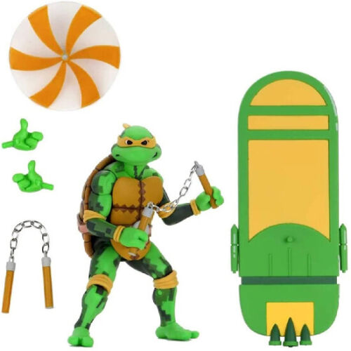 NECA TMNT Teenage Mutant Ninja Turtles Time Series 2 Michelangelo Action Figure