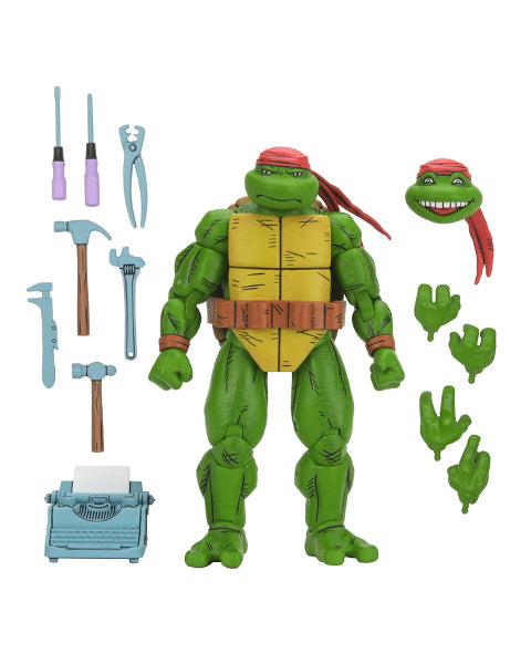 NECA TMNT Ninja Turtles Mirage Comics Handyman Donatello Action Figure New
