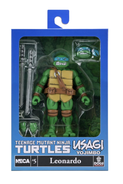 NECA TMNT Teenage Mutant Ninja Turtles Usagi Yojimbo Leonardo Figure New