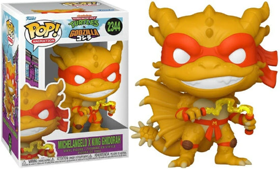 Funko POP TMNT X Godzilla Set Of 4 Ninja Turtles Vinyl Figures New