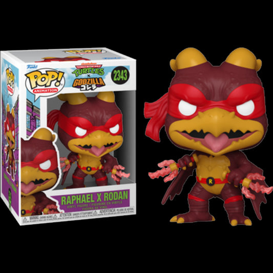 Funko POP TMNT X Godzilla Ninja Turtles Raphael Rodan Vinyl Figure New