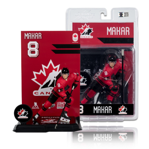 McFarlane Toys Team Canada Hockey Avalanche Cale Makar Figure New