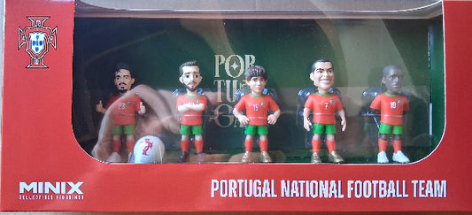 Minix Sports Soccer FIFA World Cup 2026 Team Portugal 5 Pack 7CM Vinyl Figures New