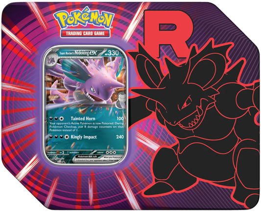 Pokemon TCG Team Rocket Nidoking Ex Tin Factory Sealed
