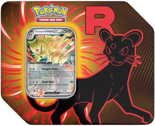 Pokemon TCG Team Rocket Persian Ex Tin Factory Sealed