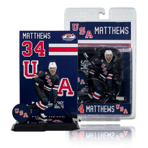 McFarlane Toys Team USA NHL Hockey Auston Matthews Action Figure New