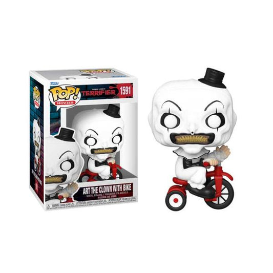 Funko POP Movies Horror Terrifier Art The Clown W/Bike Figure New
