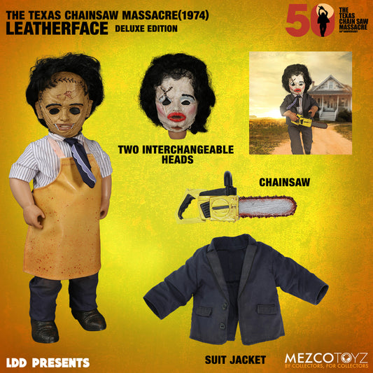 Mezco LDD Living Dead Texas Chainsaw Massacre Leatherface Deluxe Figure Doll New