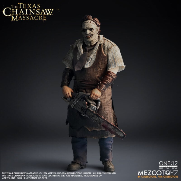 Mezco Toyz 1:12 Collective Action Figure Texas Chainsaw Massacre Leatherface Figure New