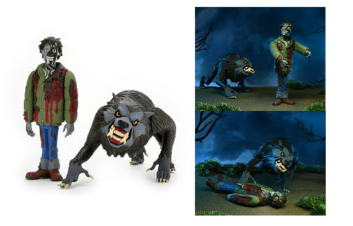 NECA Toony Terrors America Werewolf In London Jack & Kessler Action Figures New