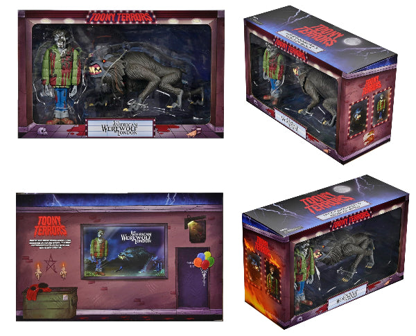 NECA Toony Terrors America Werewolf In London Jack & Kessler Action Figures New
