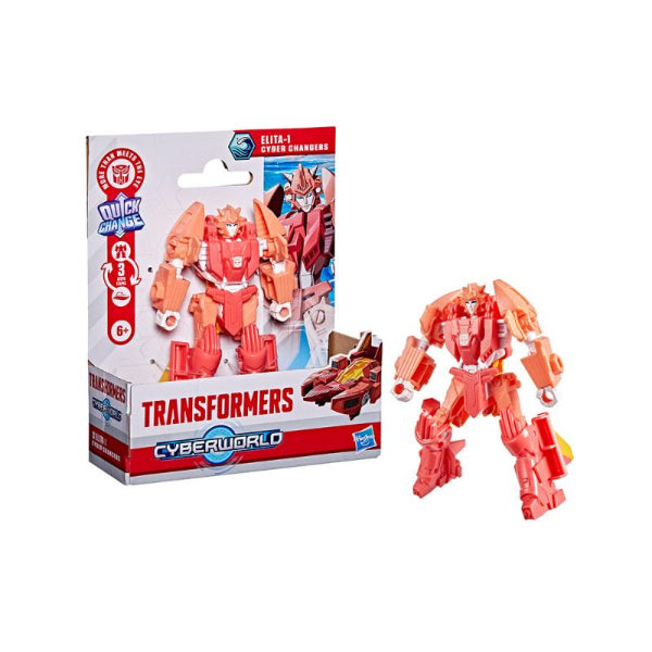 Hasbro Transformers Cyber Changers 4" Elita Action Figure New