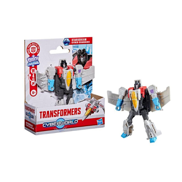 Hasbro Transformers Cyber Changers 4" Starscream Action Figure New