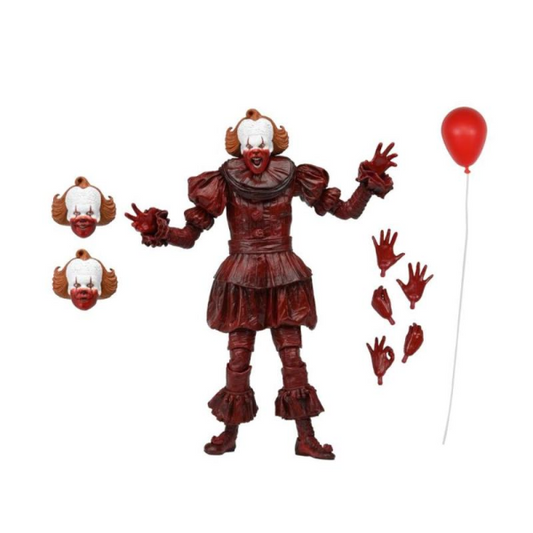 NECA Horror Welcome To Derry Ultimate Bloodied Pennywise Action Figure New