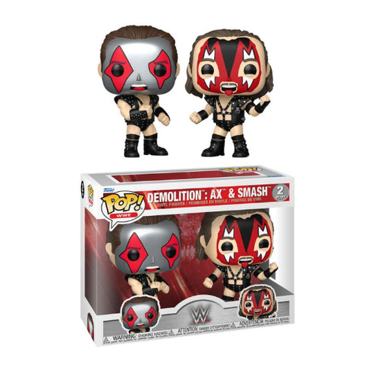Funko POP WWE Wrestling Demolition Ax & Smash 2 Pack Vinyl Figures New