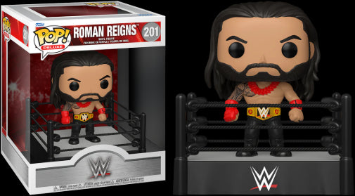 Funko POP Deluxe WWE Wrestling Roman Reigns With Ring Vinyl Figure New
