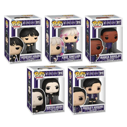 Funko POP TV Netflix Wednesday Series 2 Set Of 5 Vinyl Figures New