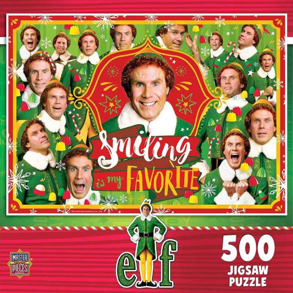 Masterpieces Elf Christmas Holiday 500 Piece Puzzle Brand New