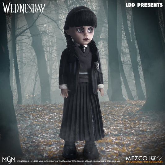 (PRE ORDER) Mezco Toys Wednesday Nevermore Uniform Living Dead Doll New
