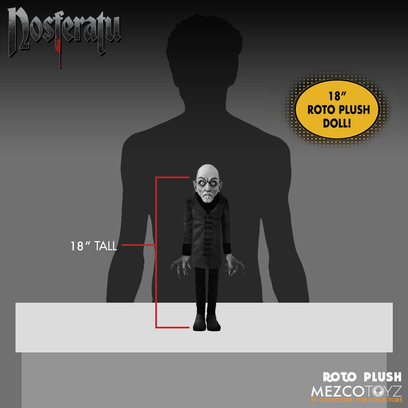 (PRE ORDER) Mezco Toyz MDS Roto Plush 18" Nosferatu Doll Figure New
